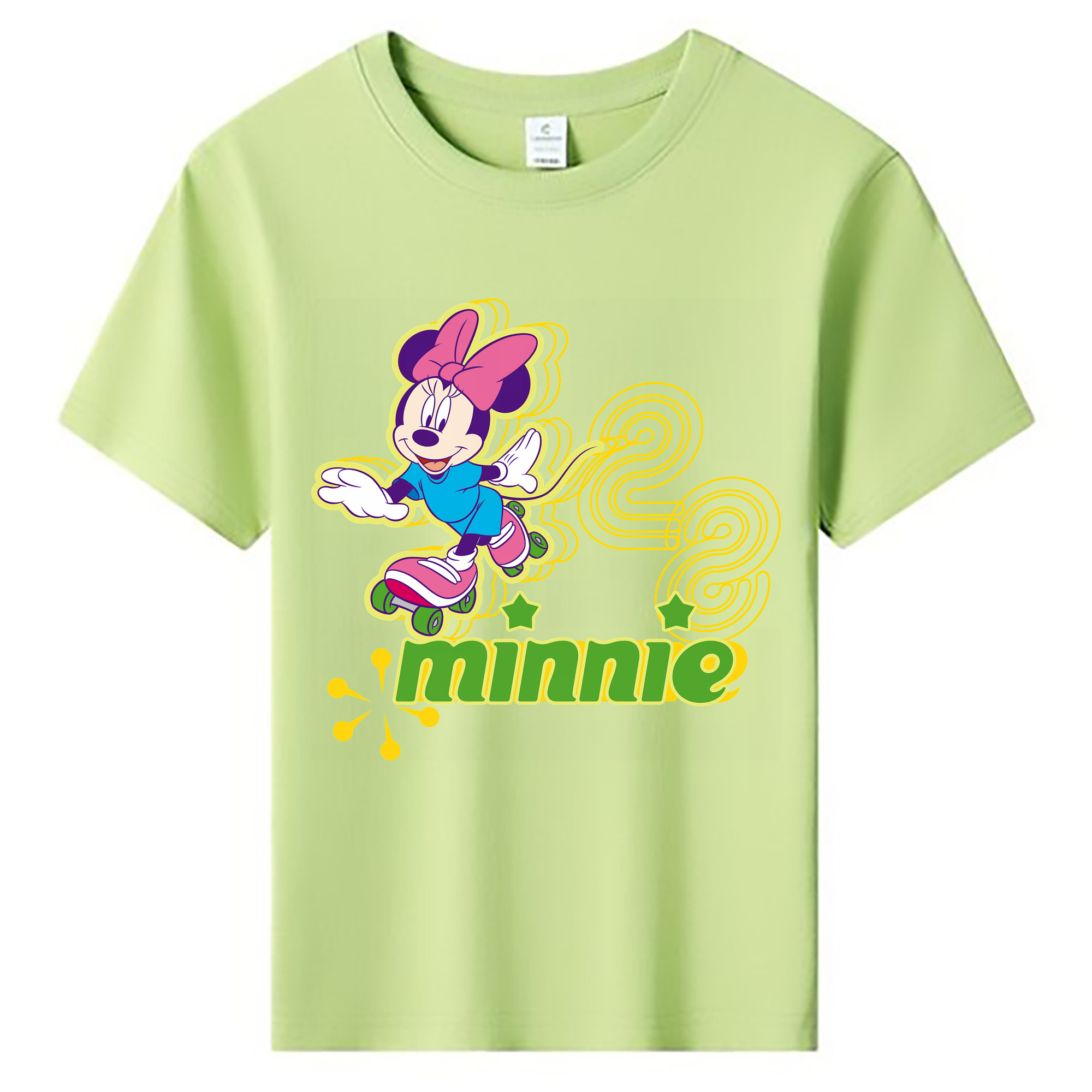 （画像用） ミッキーマウス Mickey Mouse 綿100％キッズTシャツ（フロントプリント）